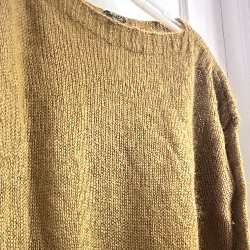 Eileen Fisher Boxy Mohair Blend Drop Shoulder Sweater Women's Size M - Picture 7 of 10